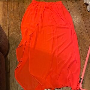 Vibrant Orange Women's Skirt